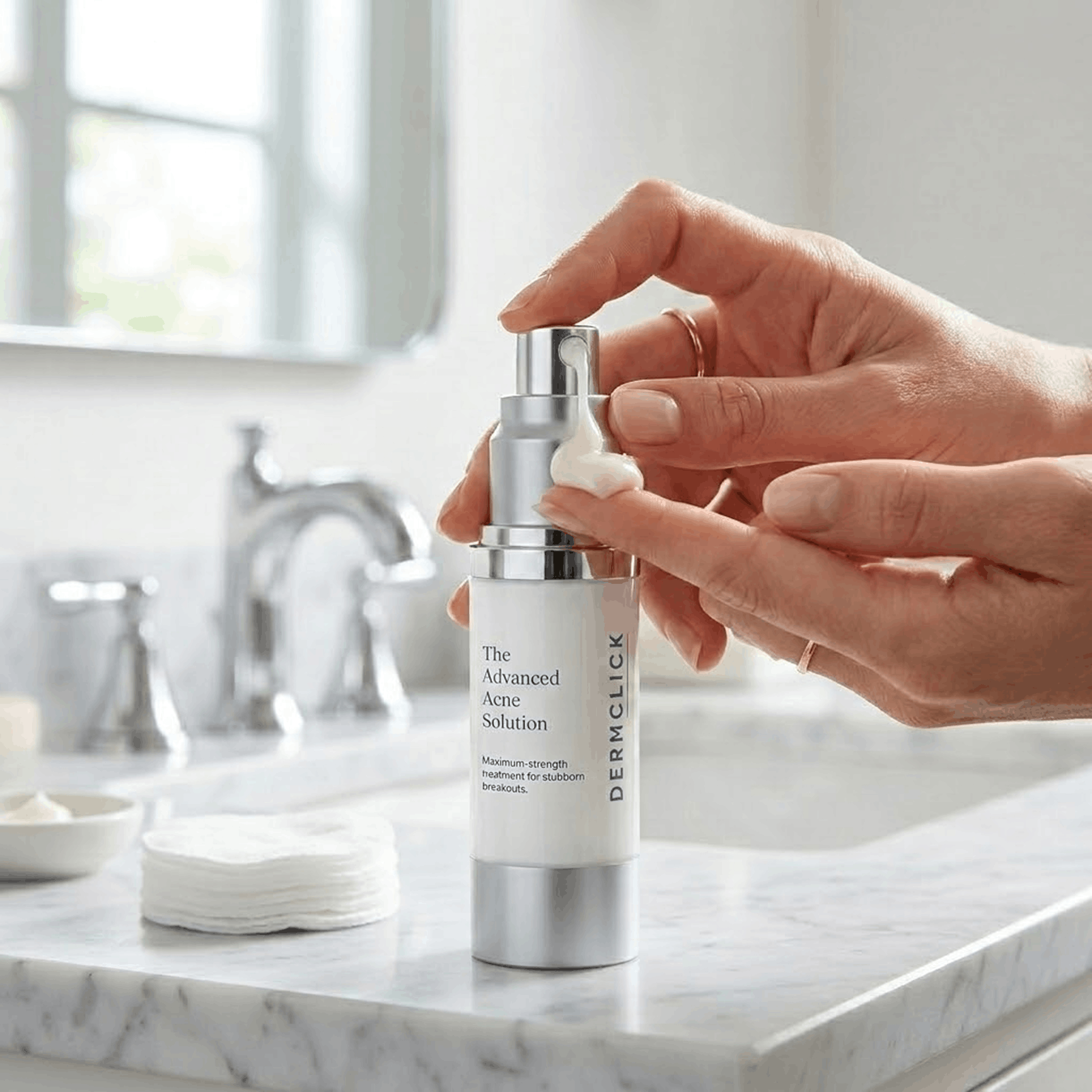 The Advanced Acne Solution in use