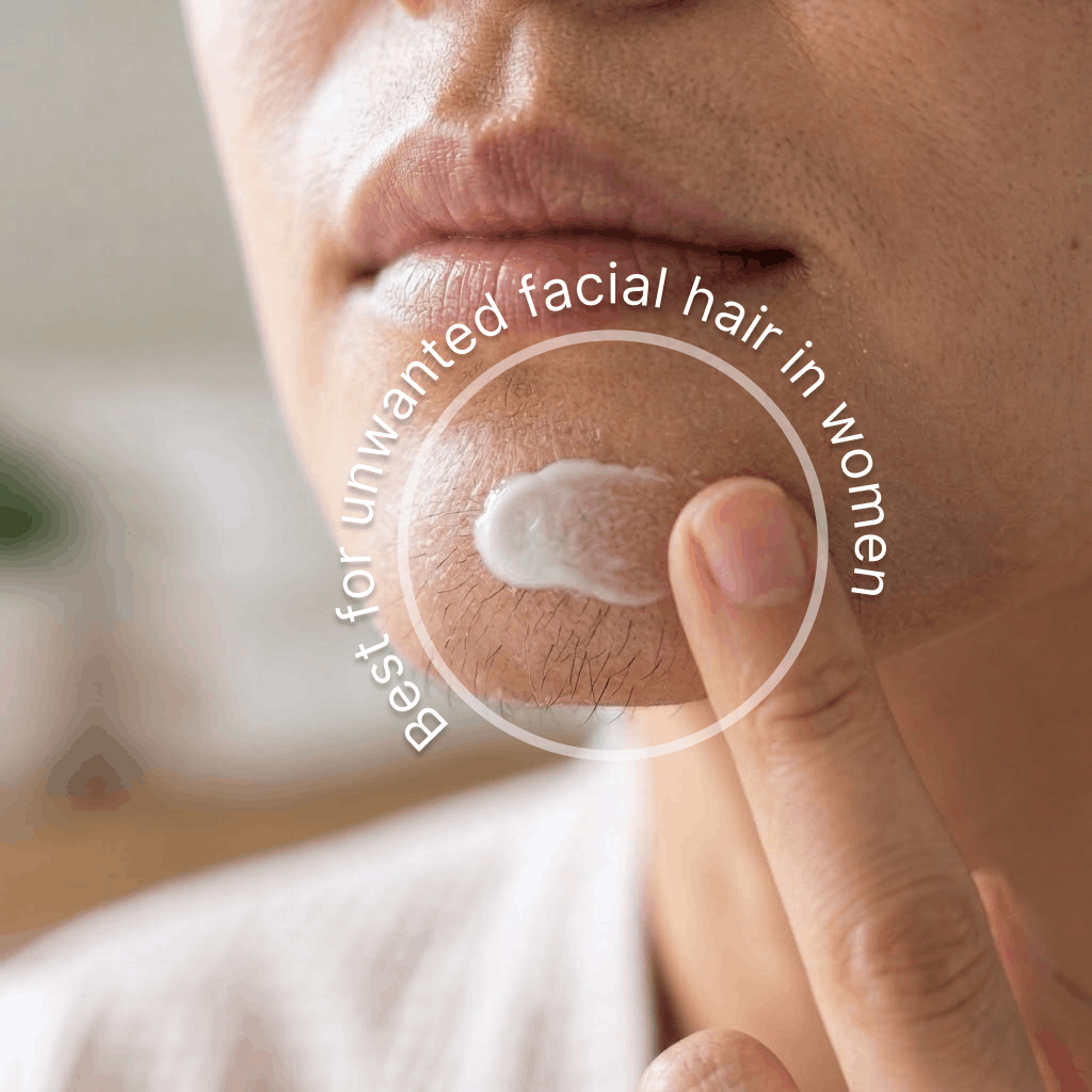 The Hair Reduction Solution applied to upper lip area